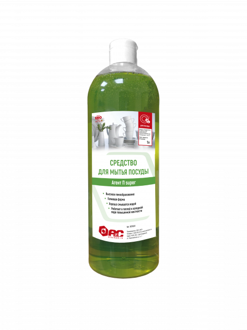 Средство для мытья посуды Агент П super (1л)