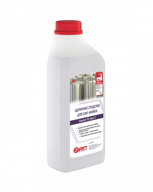 Щелочное средство для сип-мойки БИОСОП CAUS 3 (1 л)